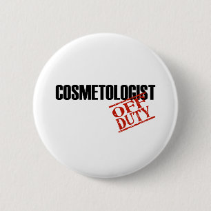 COSMETOLOGIST LIGHT 6 CM ROUND BADGE