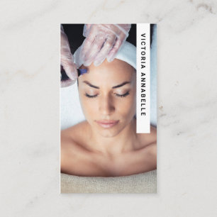 Cosmetologist Photo QR Code Business Card