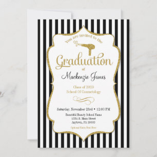 Cosmetology Graduation Announcement Invitation