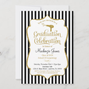 Cosmetology Graduation Party Invitation Beauty
