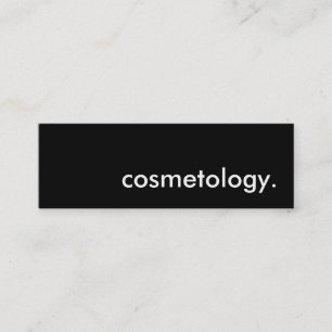 cosmetology. mini business card