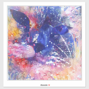 Cosmic Abstract Cat Dreamscape 