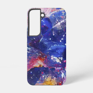 Cosmic Abstract Cat Dreamscape  Samsung Galaxy Case