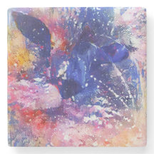 Cosmic Abstract Cat Dreamscape