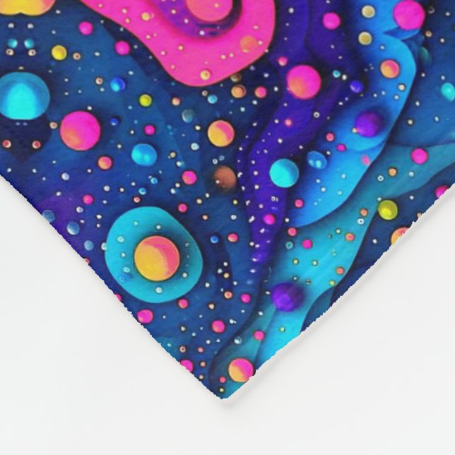 Cosmic Abstract Pattern Blanket (Corner)