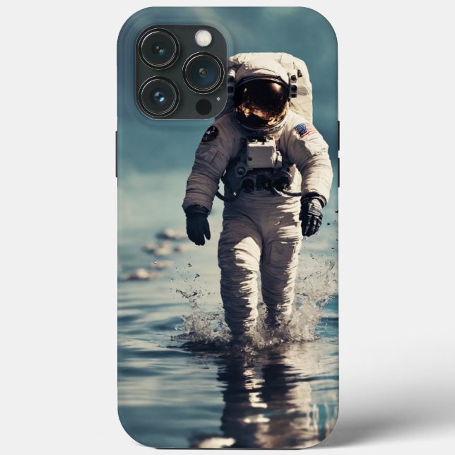 "Cosmic Adventure: Astronaut Phone Cover for Stell (Back)