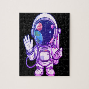 Cosmic Adventure Puzzle  Planets Rockets 