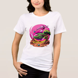 🚀 Cosmic Adventure Women's Graphic T-Shirt Tri-Blend Shirt
