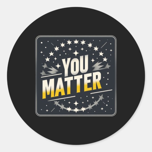 Cosmic Affirmation You Sticker  (Front)