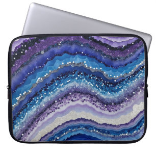 Cosmic Agate Waves Laptop Sleeve