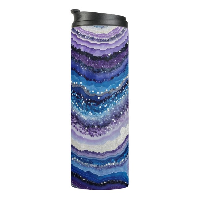 Cosmic Agate Waves Thermal Tumbler (Rotated Right)