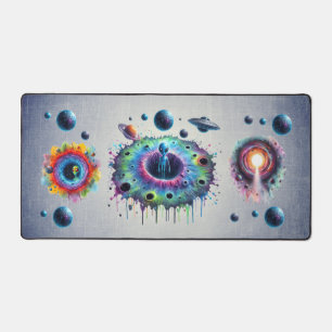 Cosmic Alien Worlds Desk Mat