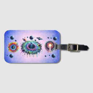 Cosmic Alien Worlds Luggage Tag
