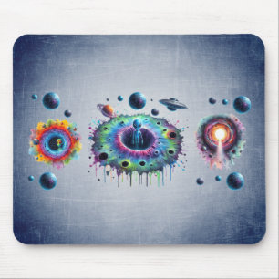Cosmic Alien Worlds Mouse Pad