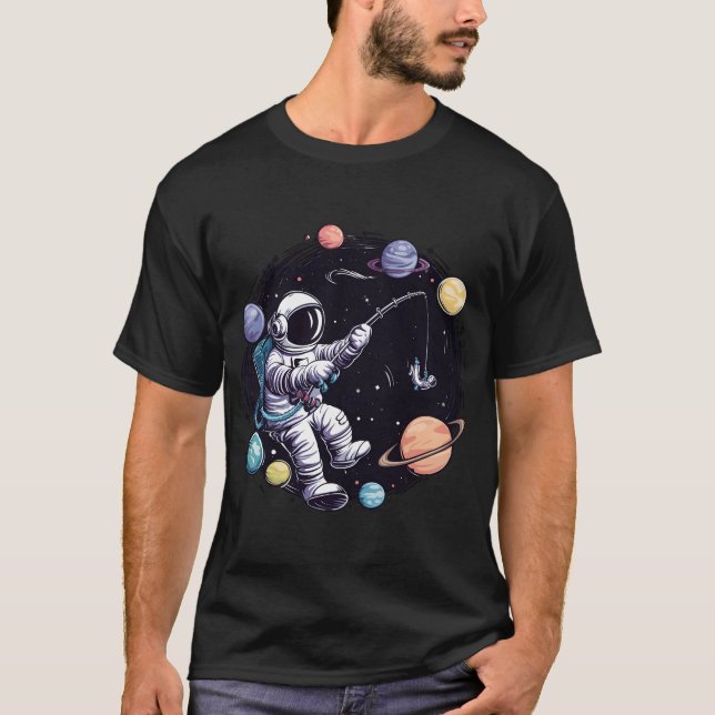 Cosmic Angler: Explore the depths of the universe  T-Shirt (Front)