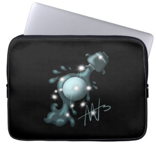 Cosmic Aquarius Uranus Zodiac Laptop Sleeve