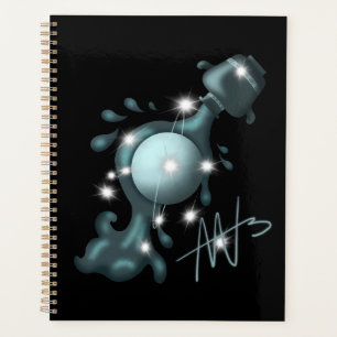 Cosmic Aquarius Uranus Zodiac Planner