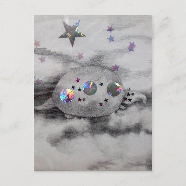 Cosmic Armadillo CricketDiane Art & Design Postcard (Front)