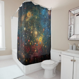 Cosmic Astrological Shower Curtain