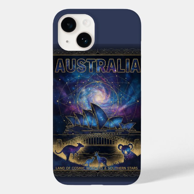 Cosmic Australia Sydney Celestial Art Case-Mate iPhone Case (Back)