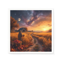 Cosmic Autumn Harvest Leggings Tights