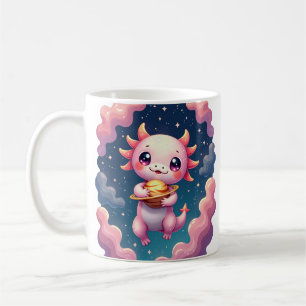 Cosmic Axolotl Space Explorer Cute Alien Kawaii Coffee Mug