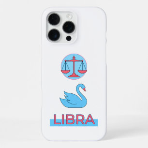 Cosmic Balance Line Art Celestial Swan iPhone 16 Pro Max Case
