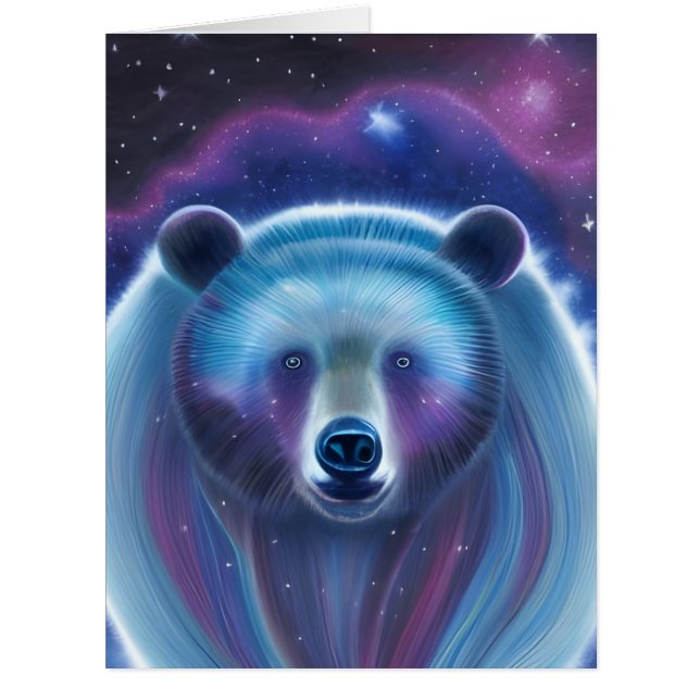 Cosmic Bear All Occasions Greeting Card (Front)