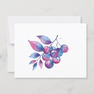 Cosmic berry elegant postcard