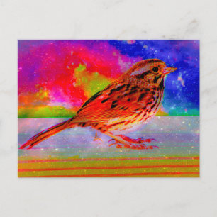 Cosmic Bird Dreamscape Art Print" Postcard