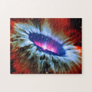 Cosmic black hole exploding red otherworldly image jigsaw puzzle
