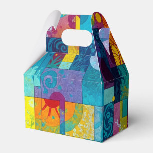 Cosmic Bloom Garden: Abstract Mosaic of Dreams Favour Box