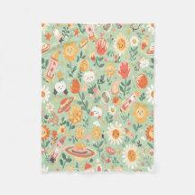 Cosmic Bloom: Happy Planets & Sunflowers