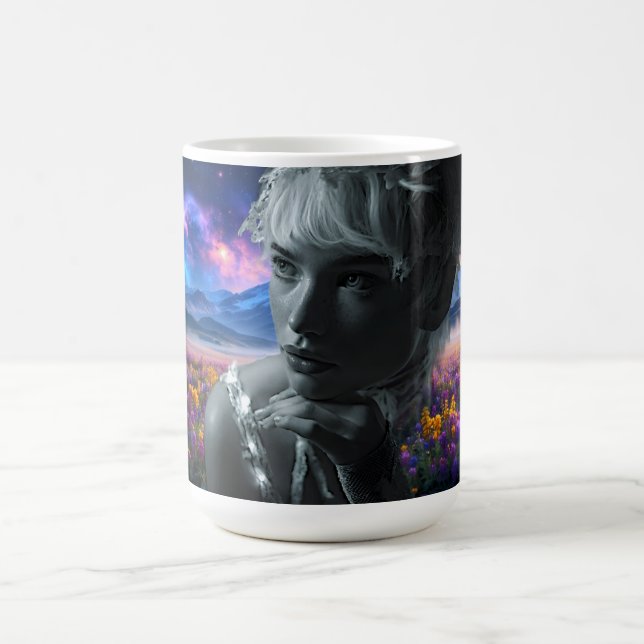 Cosmic Bloom Muse Coffee Mug (Center)