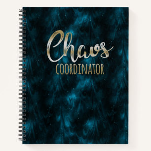 Cosmic Blue Chaos Coordinator Notebook