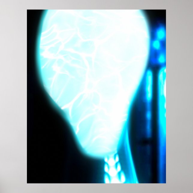 Cosmic Blue Ether Alien Poster (Front)