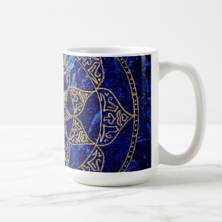 Cosmic Blue Lotus Mandala Mug