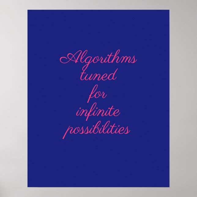 Cosmic Blue Pink Quantum Decor (Front)