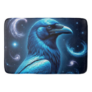 Cosmic Blue Raven Bath Mat