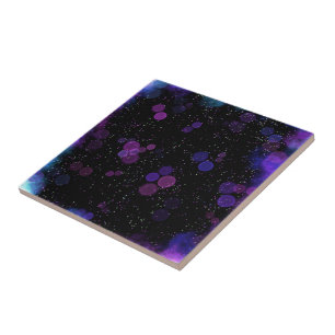Cosmic Bubble Flow Ceramic Tile