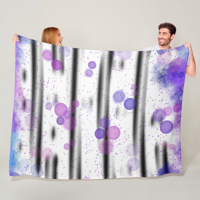 Cosmic Bubble Flow Fleece Blanket (In Situ)