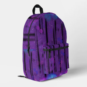 Cosmic Bubble Flow Printed Backpack