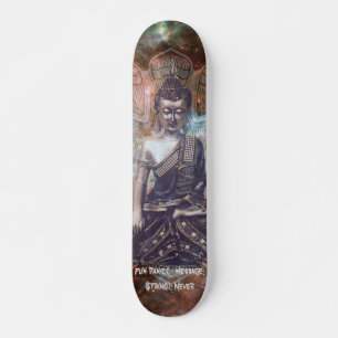Cosmic Buddha's Cadence Code "Never Panic" 7'3/4" Skateboard