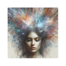 Cosmic Burst: Abstract Explosion of Colour and Lig