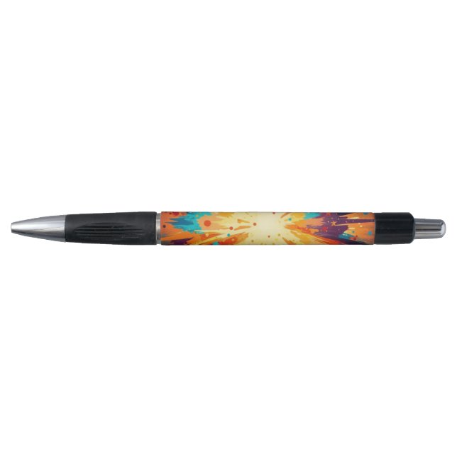 Cosmic Burst Abstract Splatter Art (Front)