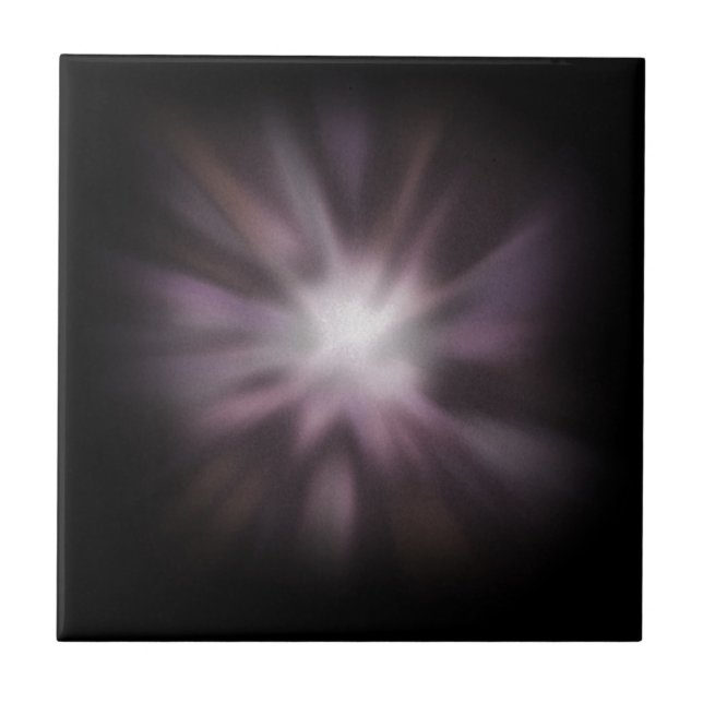 Cosmic Burst Artwork Ceramic Tile (Front)