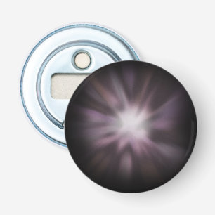 Cosmic Burst - Space Explosion on Black Bottle Opener