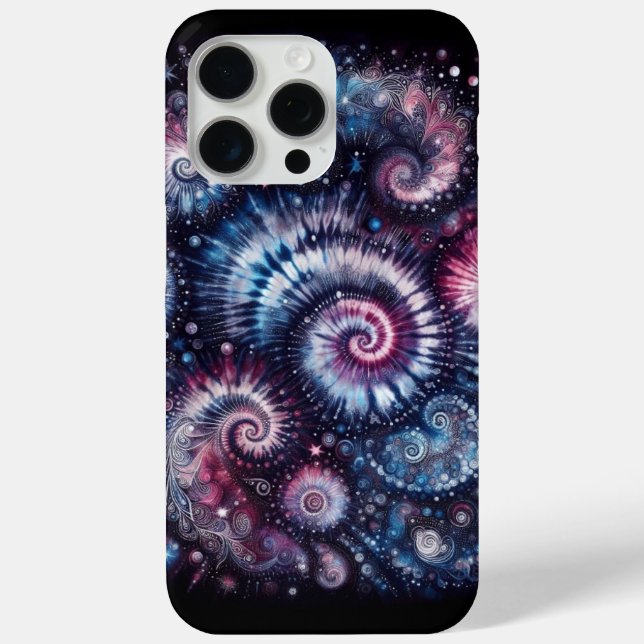 Cosmic Burst, Tie-dye pattern Case-Mate iPhone Case (Back)