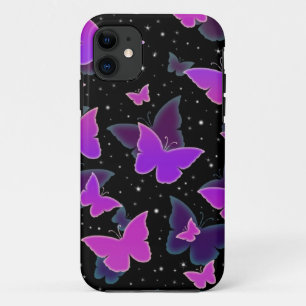 Cosmic Butterflies in Purple iPhone 11 Case