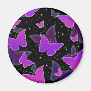 Cosmic Butterflies in Purple Magnet
